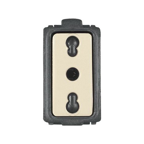 Presa Bivalente Bipasso 10/16A + T Art. 8403 Conf. 12 Pz