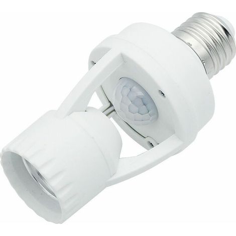 Lampenfassung mit 360°-PIR-Bewegungsmelder E27, Glühbirnenfassung mit Bewegungsmelder E27, Sicherheits-Bewegungsmelder (1/5)