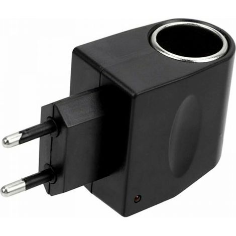 Convertisseur De Puissance De Voiture 220V à 12V,Adaptateur Secteur Allume-Cigare De Voiture Pour Alimentation Onduleur AC à DC Pour Voiture Van Camion éLectrique,RéGlementations EuropéEnnes (1/5)