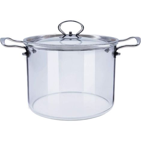 Marmite en verre avec couvercle Marmite en verre transparent (3,5 L) (1/4)