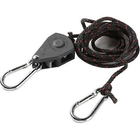 Crochet de tente de camping robuste, support pour corde de tente, support pour lampe réglable - 2 m (1/5)