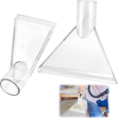 Paquete de 2 cabezales de repuesto para aspiradora - Aspirado - Limpieza a vapor para muebles - Alfombras - Coche - Cocina (1/5)