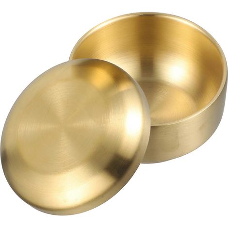 Bol à riz coréen en acier inoxydable (lot de 2) avec couvercle (1/5)