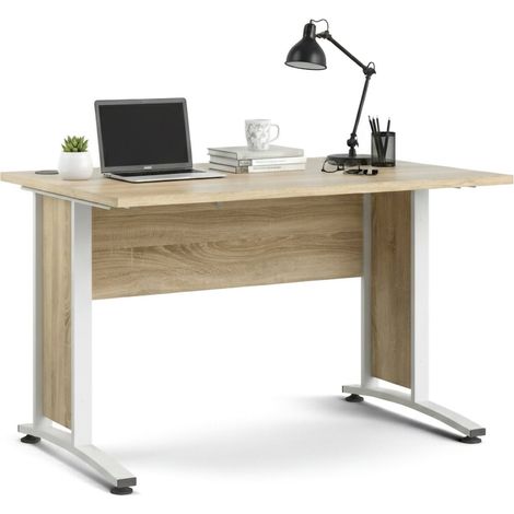 Dmora Schreibtisch, Eichenfarbe, 120 x 74,5 x 80 cm