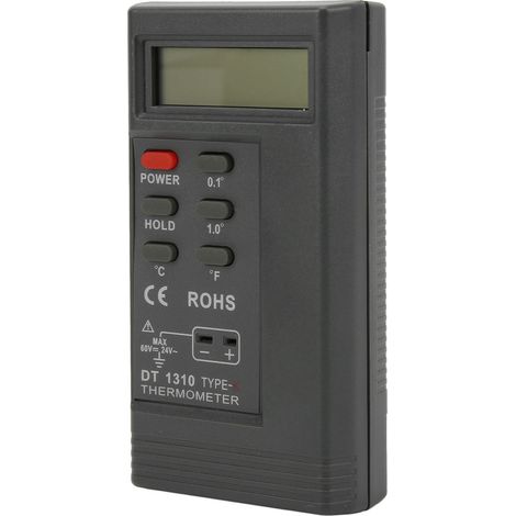 Thermomètre numérique K Type TES-1310, thermocouple portable avec sonde, mesure de température industrielle, affichage digital haute précision, appareil de test professionnel (1/5)