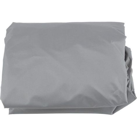 Housse de Table Housse de Table Ronde Peinte Argent Polyester TAFT Table Ronde Housse Anti-Poussière Extérieur Imperméable Jardin Patio Meubles Housses(Noir) (Beige) (1/4)
