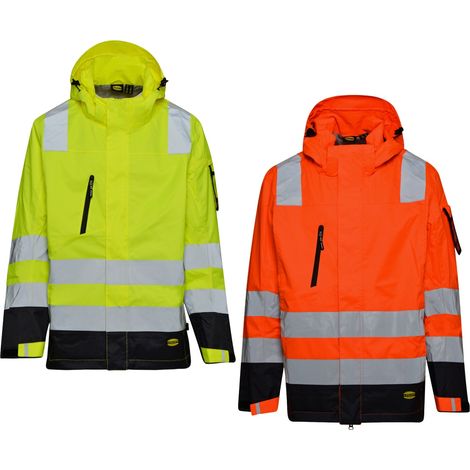 Diadora HV Jacket External Shell Warnschutz-Arbeitsjacke - XXL - Gelb