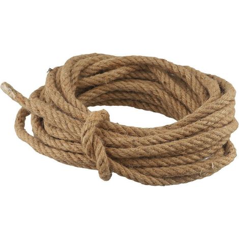 Rustikales braunes, gedrehtes Juteseil, 1,25 cm (1/2 Zoll), für Bastelarbeiten, als Katzenkratzbaum, Steg oder zur Dekoration. (1/5)