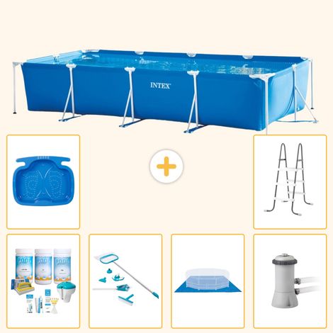 Intex Piscine Tubulaire Rectangulaire - 450x220x84 cm - 7-pièces S20852 (1/5)