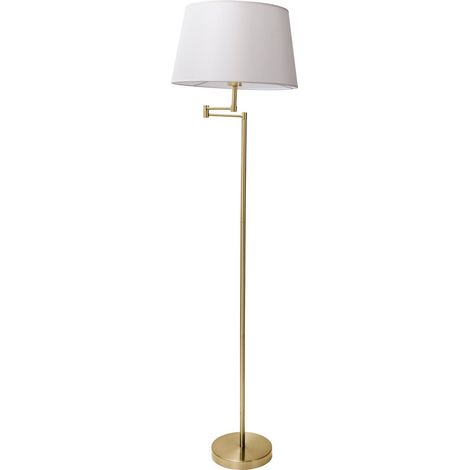 Naeve BOLOGNA Lampadaire avec abat-jour conique en laiton mat 1xE27