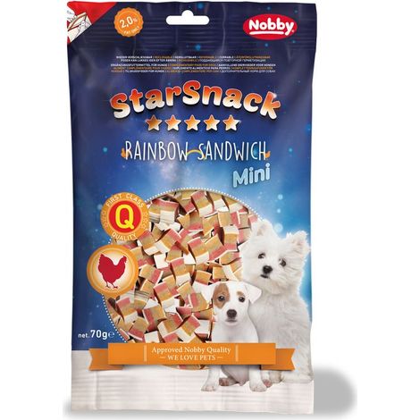 Nobby StarSnack Mini Rainbow Sandwich 70 g Snacks