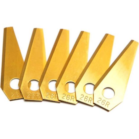 Set of 18 Titanium Replacement Blades for Bosch Indego Robotic Lawnmowers - Replacement Blades for Bosch Indego Lawnmowers (1/4)