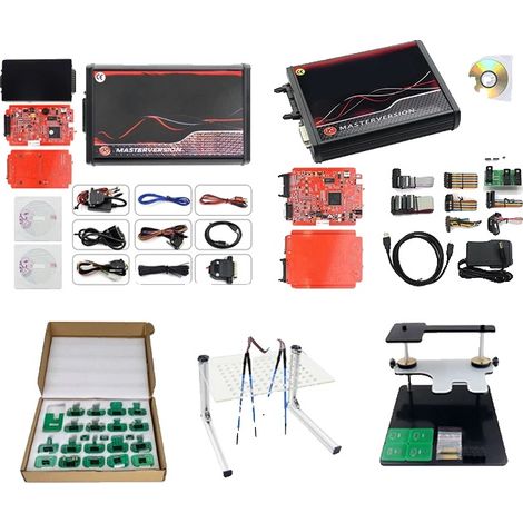 Gestor de ECU, Kess V5017 Rojo, Marco LED BDM, Kess 5017, Kit BDM KESS KTAG (1/2)