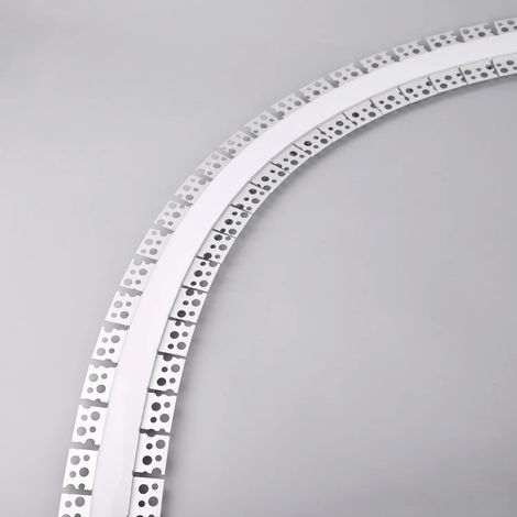 Perfil de Aluminio Flexible Integración en Escayola/Pladur para Tiras LED hasta 20 mm Aluminio 2 m Blanco traslúcido