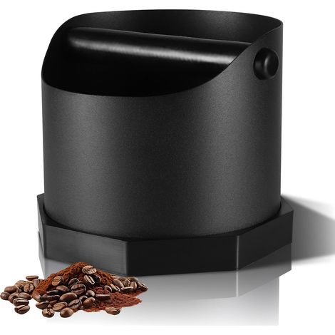 Knock Box Café 1,6L, Bac a Marc de Cafe avec Barre de Frappe Amovible, Base Antidérapante, Boite a Marc de Cafe, Bac Marc de Café pour Machine à Cafe Barista Cuisine Bar (1/5)