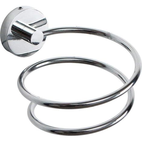 Soporte de pared para secador de pelo, base/estantería para secador de pelo de acero inoxidable 304, accesorios de baño. (1/5)