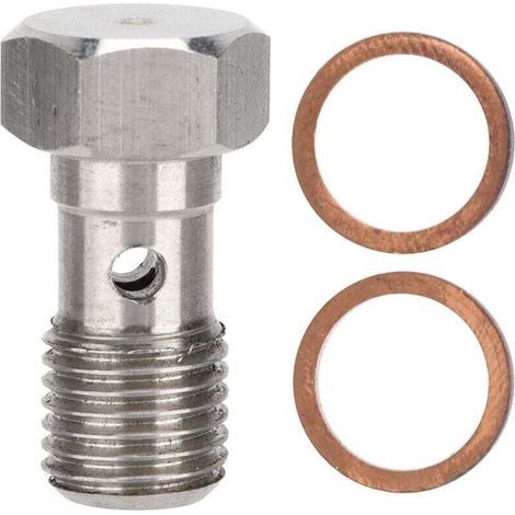 Adaptateur Banjo, 25 mm de long résistant à la corrosion Banjo adaptateur de montage de frein pour voiture (1/4)