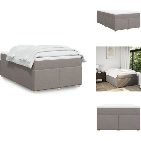 Boxspringbett mit Matratze Taupe 120x200 cm Stoff - Boxspringbett - Boxspringbetten - Bett - Bett Mit Stauraum (1/5)