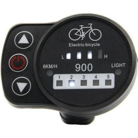 Batterie lithium modifiée pour VTT 36V/48V avec connecteur 3 broches étanche pour compteur KT-LED900 (1/4)
