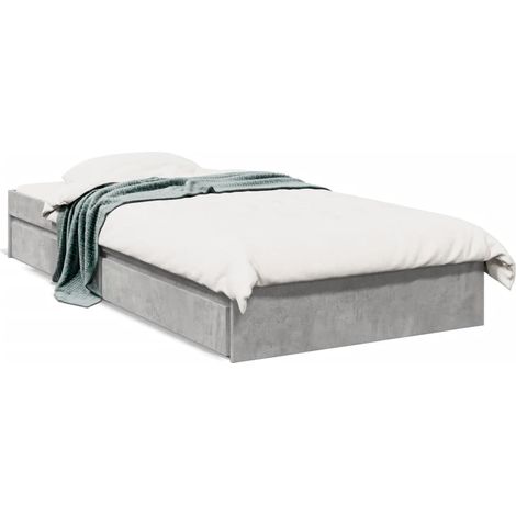 Maison Exclusive - Giroletto Cassetti Grigio Cemento 75x190 cm Legno Multistrato