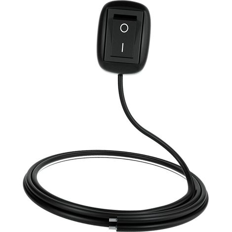 Universeller 12V-Gleichstrom-Klebeschalter für Autos, mit 50cm Kabel, für Nebelscheinwerfer, Ringe und Neonlichter