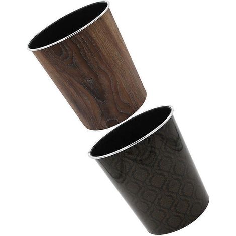 Conteneur à déchets en plastique pour recyclage, poubelle de bureau, lot de 2 seaux pratiques (1/5)