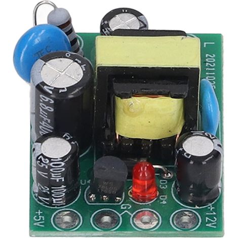 Set aus 5 isolierten AC 110-240V auf DC 12V/5V Netzteilmodulen, Stromwandler für Elektronikprojekte, praktisches Zubehör. (1/5)