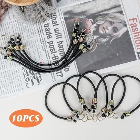 Élastiques Bungee-snören med okar, 10 st 24 cm Un petit snören snören med faste Mini Bungee-snoren pour la présentation et les bagages