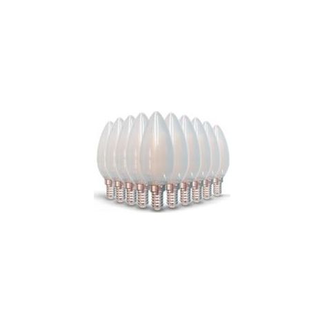 Ampoule Led E14 - 4 W - 420 Lm - 2700 K - Mat - Dimmable - Pour Lustres Et Appliques - Lot De 10 (1/3)
