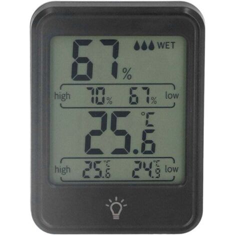 QORVA
-Thermomètre et hygromètre numérique professionnel, électronique, humidité, température, avec écran LCD, pour intérieur et extérieur,de