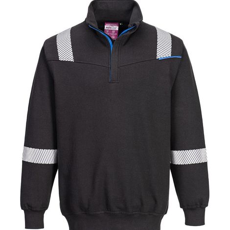 Sweat résistant à la flamme PORTWEST WX3 Noir L (1/2)