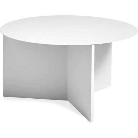[GEBRAUCHT] B-Ware Hay Slit Table Xl Tisch Couchtisch Wohnzimmertisch Beistelltisch Stahl ø 65 Weiß (1/2)