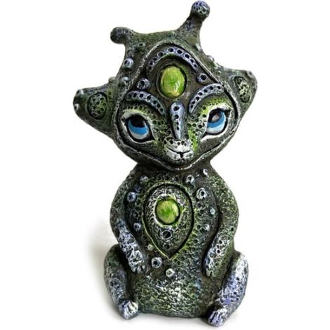 Statuen von Weltraumwesen in einer Fantasiewelt, Feen-Ornamente aus Kunstharz,