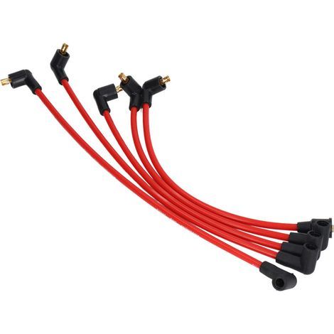Câbles d’allumage haute tension en silicone rouge 8 mm – Lot de 5 pour MGB 1800 cc (1/5)