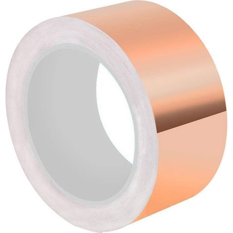 Ruban Cuivre Anti-Limaces - 50 mm x 20 m - Barrière Électrique Naturelle pour Jardin et Plantes - 1 Rouleau (1/5)
