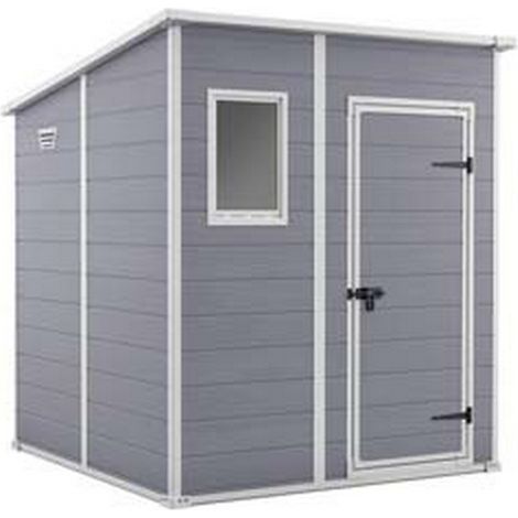 1PZ casetta da giardino manor pent grigia - cm.183,5x111x200,5h