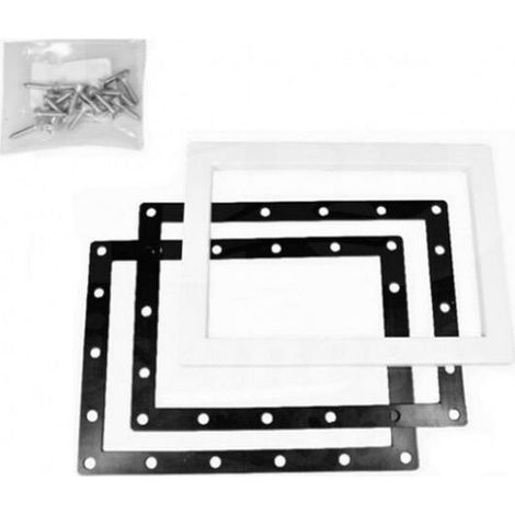 Abdeckung, Flansch, Dichtungen, Schrauben für Skimmer PM White, Dolaso (1/3)
