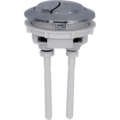 Botones de doble descarga, aptos para tanques de inodoro con un diámetro aproximado de 48 mm. Diámetro de instalación: de 4,8 a 5,8 cm (2 unidades). (1/5)