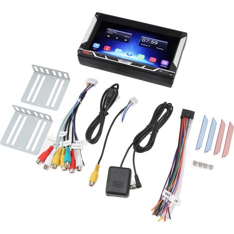 Autoradio universel 2Din pour système Android, écran 7" pour radio automatique, lecteur MP5 de voiture, avec BT WIFI GPS FM RDS lien miroir (1/5)