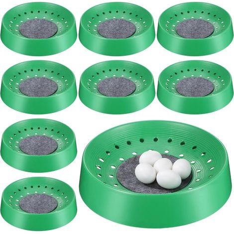 Lot de 10 nids en plastique pour pigeons, cailles et petits oiseaux – Accessoires pour cage – Élevage et couvage (1/5)