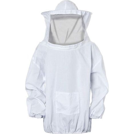 Veste Apiculteur Professionnelle,Costume de Protection Veste d’anti-abeilles avec Chapeau et Voile pour Apiculteurs,Équipement Apicole Professionnel avec Fermeture éclair pour Jardin et Ranch (1/5)