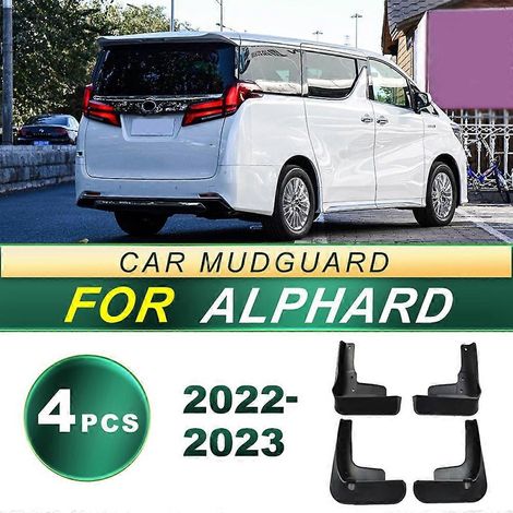 Pour Toyota Alphard Garde-boue Bavettes garde-boue Accessoires de voiture Garde-boue Protection d'aile 2022-2023 4 pièces ( ) (1/5)