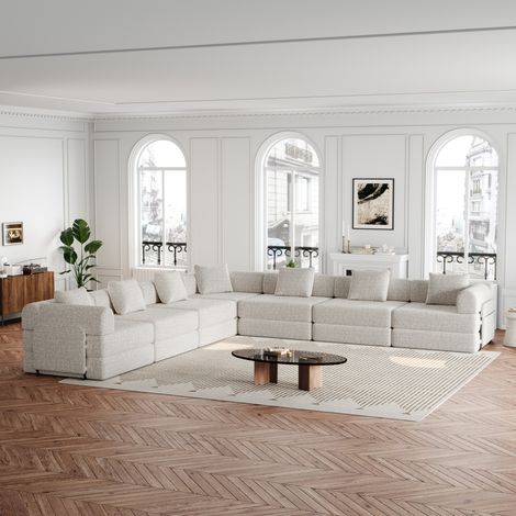 canape convertible 1 place chenille khaki OKMYHOME (1/5)