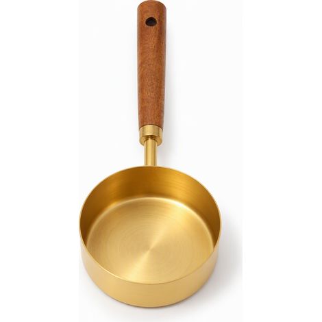cuillère doseuse de cuisine doré en set 125 ml pour la maison