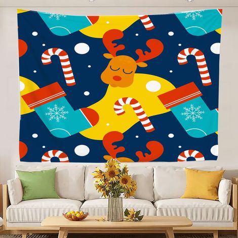 Tapisserie murale amusante et colorée pour chambre à coucher, décor esthétique pour la chambre 200x150cm (1/5)