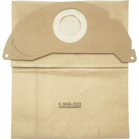 8-teiliges Set für Kärcher Staubsaugerzubehör: Staubbeutel, Filterpapier, Staubsaugerbeutel (1/4)