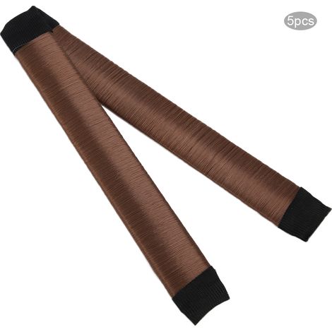 5 bandeaux pour perruque en forme de donut, outil de coiffage en forme de donut pour les cheveux de devant, accessoires de coiffure chics à la française (1/5)