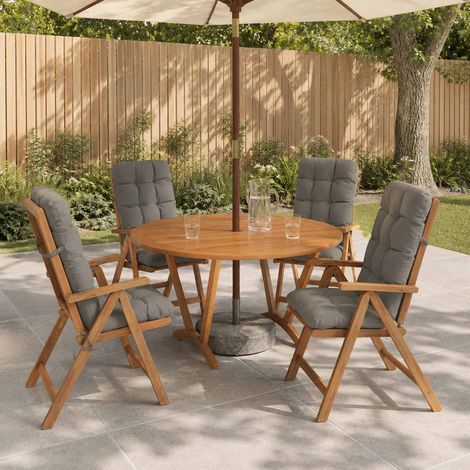 vidaXL Cuscini per Sedia Alta in 4 Pezzi VIANEN 4 pz 100% Poliestere
