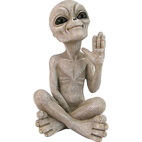 Statue Extraterrestre - Résine Synthétique - Décoration Intérieure Et Extérieure - 1 Pièce (1/5)