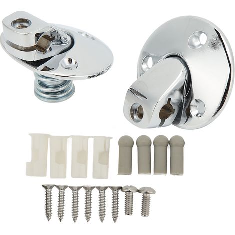 Supports de pare-soleil avec capuchon à vis, chromés, de remplacement pour Camaro 1967-1969 (1/5)